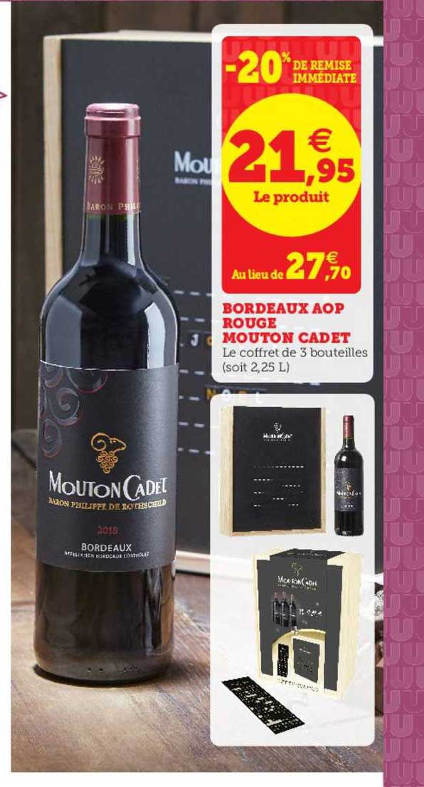 bordeaux aop rouge mouton cadet