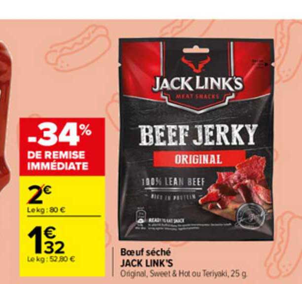 bœuf séché jack link's
