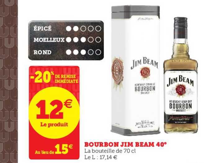 bourbon jim beam 40°