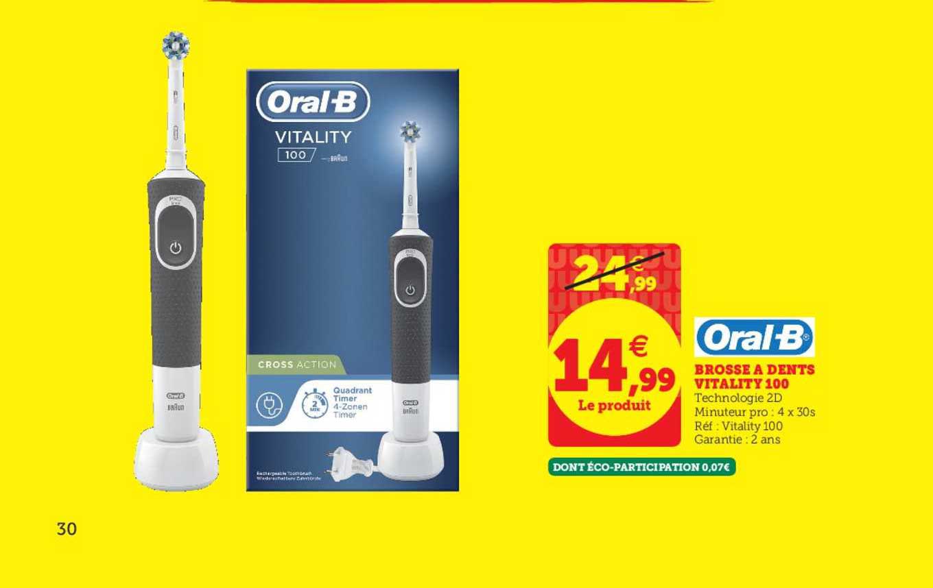 brosse à dents vitality 100 oral-b