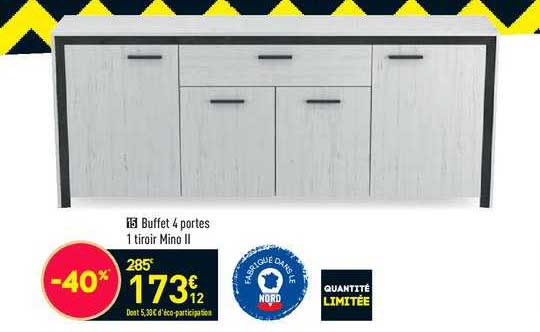 buffet 4 portes 1 tiroir mino 2