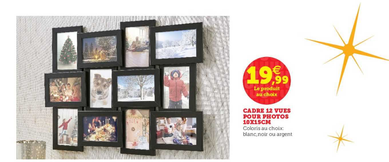 cadre 12 vues pour photos 10 x 15cm