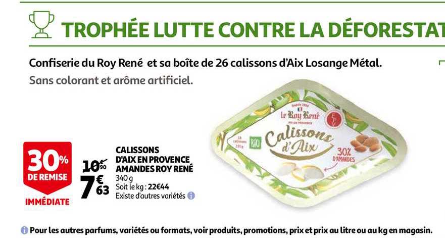 calissons d'aix en provence amandes roy rené