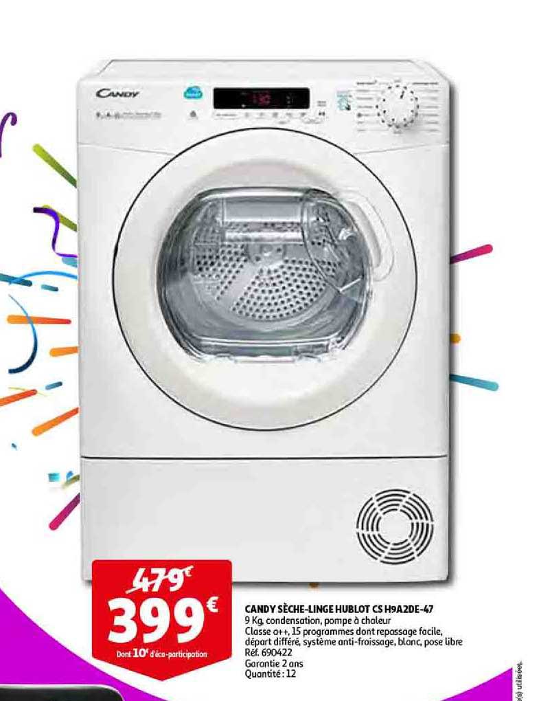 Candy Sèche Linge Hublot Cs H9a2de 47