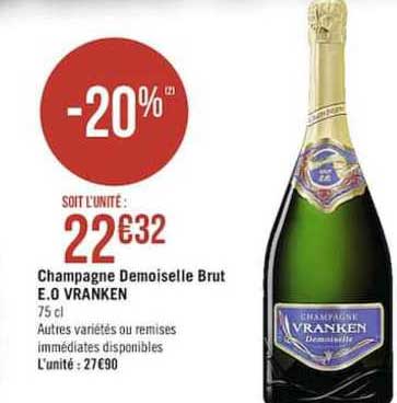 Champagne Demoiselle Brut E.o. Vranken