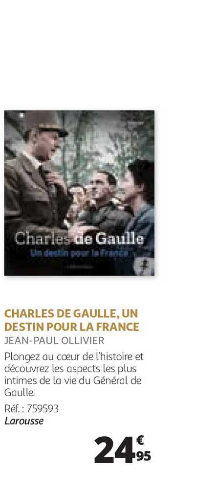 charles de gaulle, un destin pour la france jean-paul ollivier