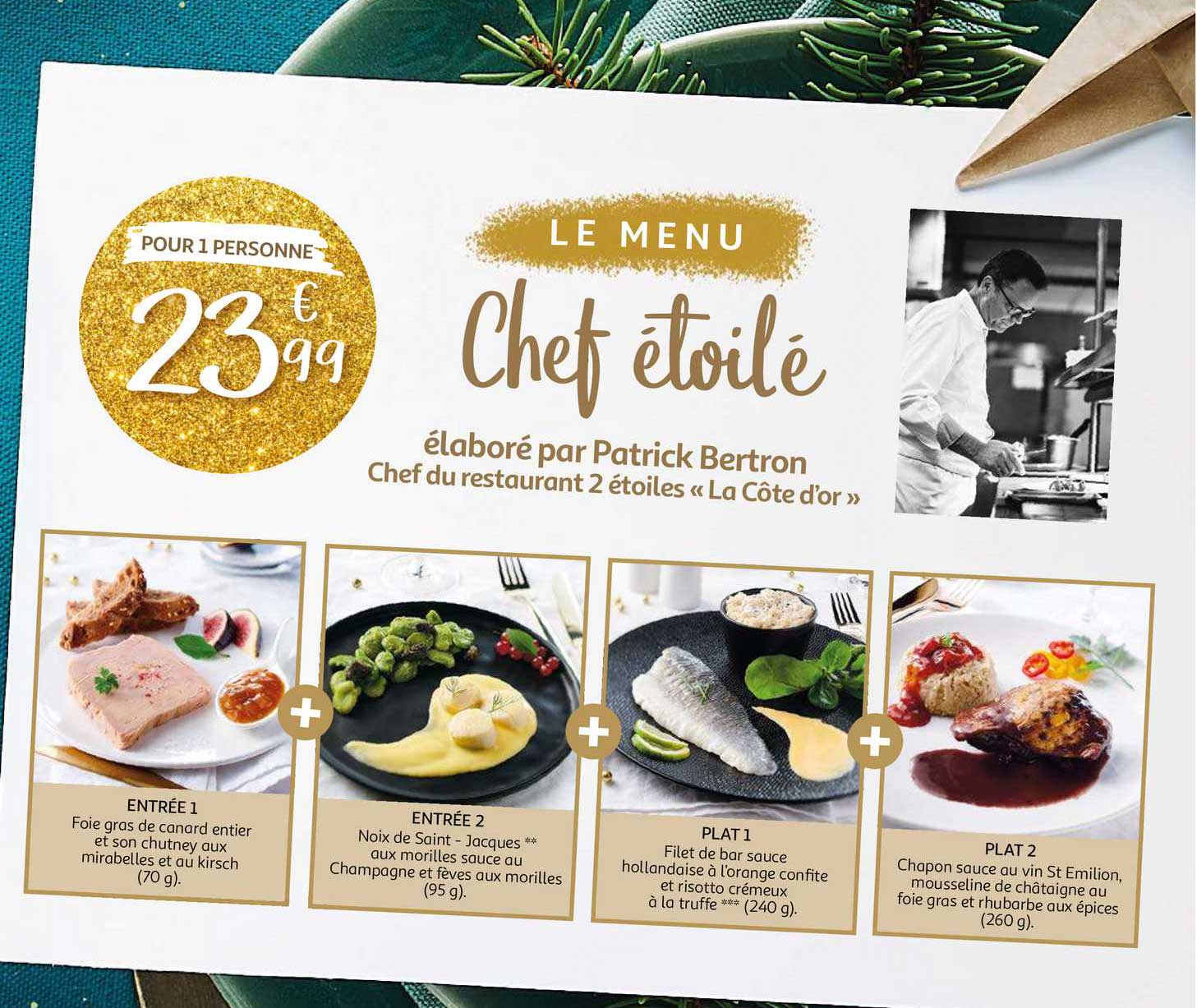 chef étoilé patrick bertron : chef du restaurant 2 étoiles «la côte d'or»