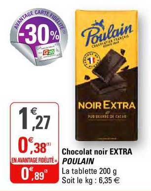 Chocolar Noir Extra Poulain