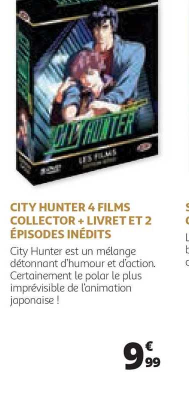 city hunter 4 films collector + livret et 2 épisodes inédits