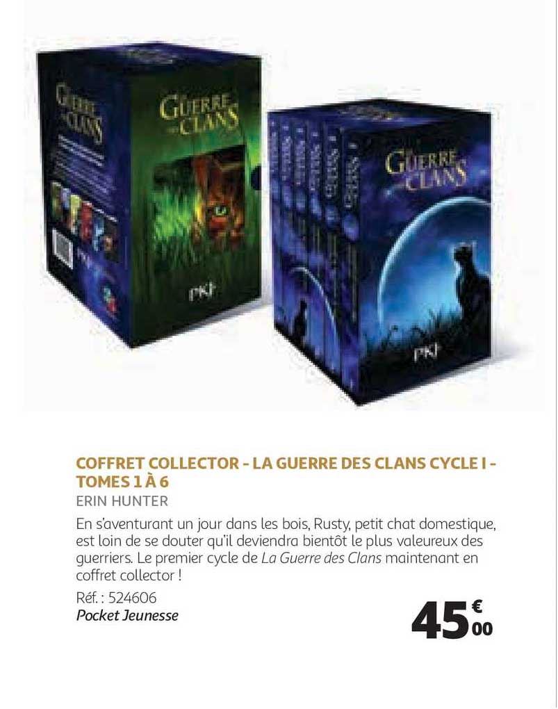 coffret collector - la guerre des clans cycle 1 - tomes 1 à 6