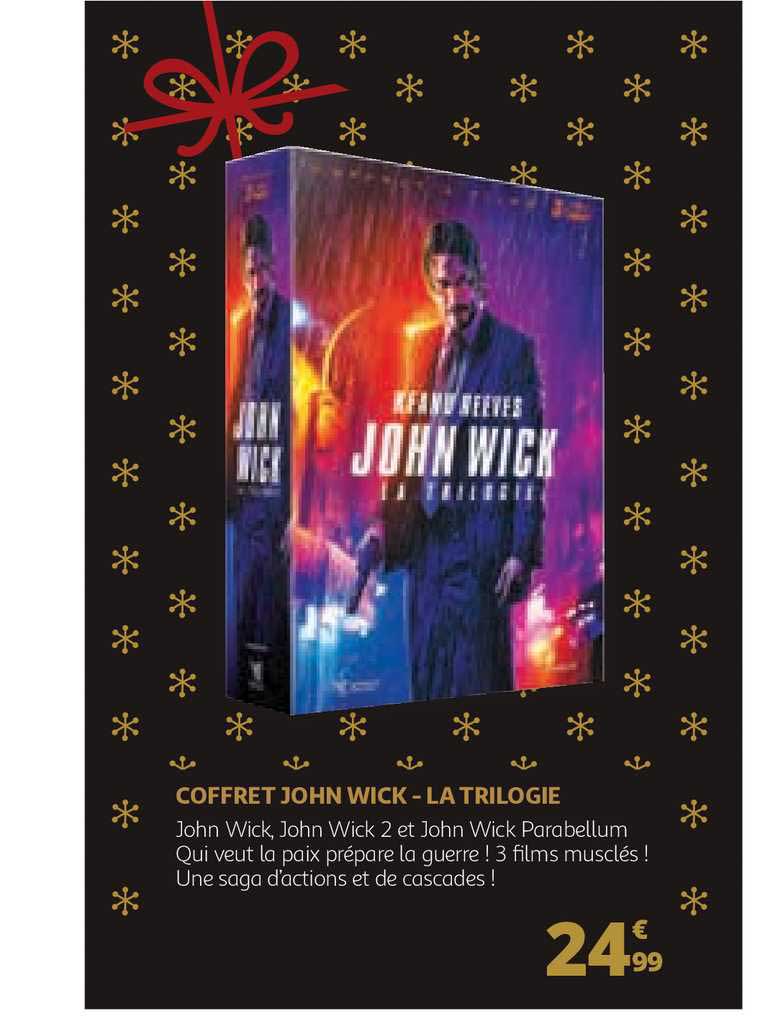 coffret john wick - la trilogie
