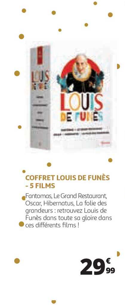 coffret louis de funès - 5 films