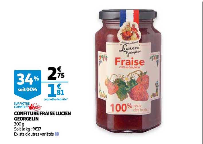 confiture fraise lucien georgelin