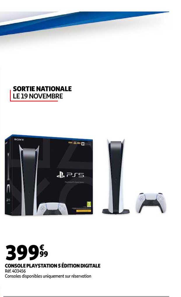 console playstation 5 édition digitale