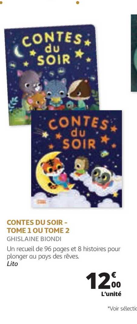 contes du soir tome 1 ou tome 2