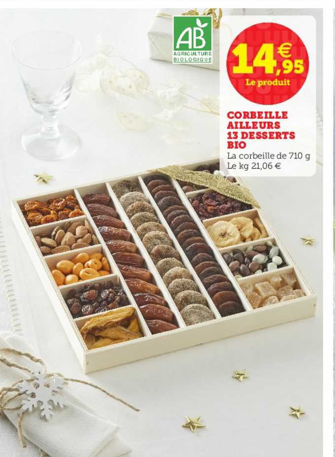 corbeille ailleurs 13 desserts bio