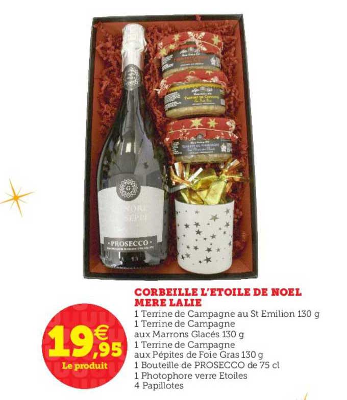 corbeille l'étoile de noël mère lalie