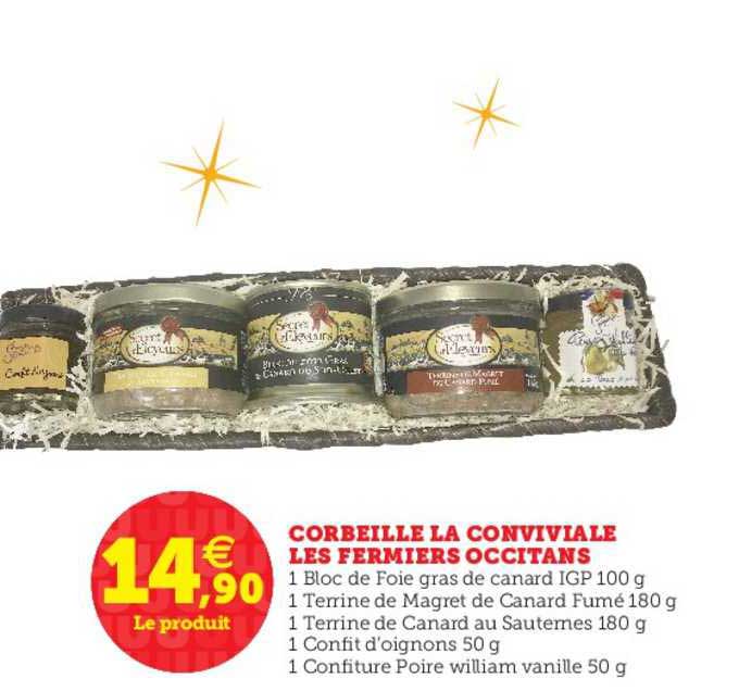 corbeille la conviviale les fermiers occitans
