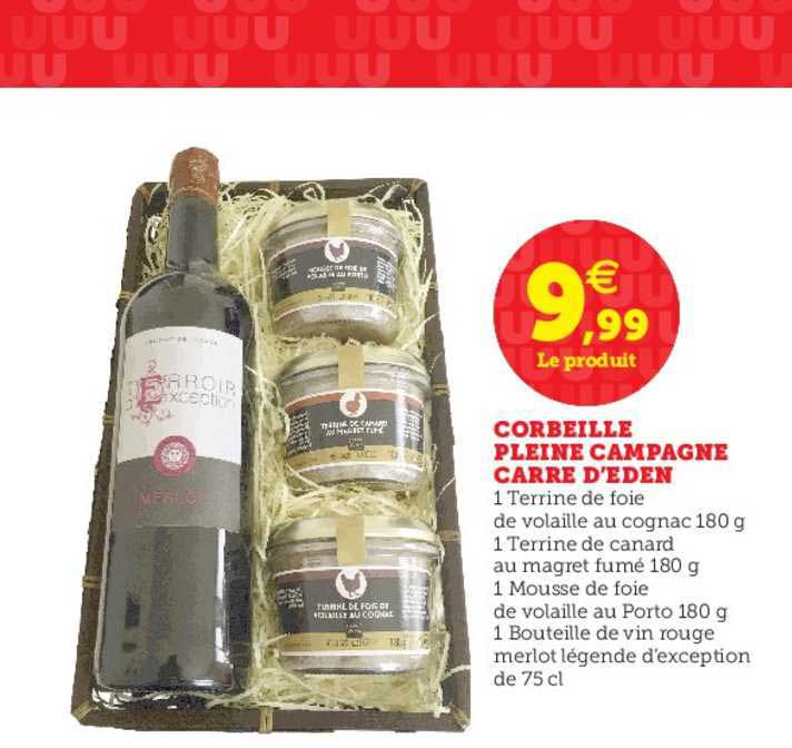 corbeille pleine campagne carré d'éden