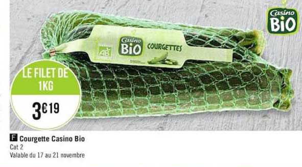 Courgette Casino Bio