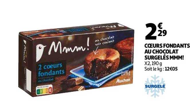 Cœurs Fondants Au Chocolat Surgelés Mmm!