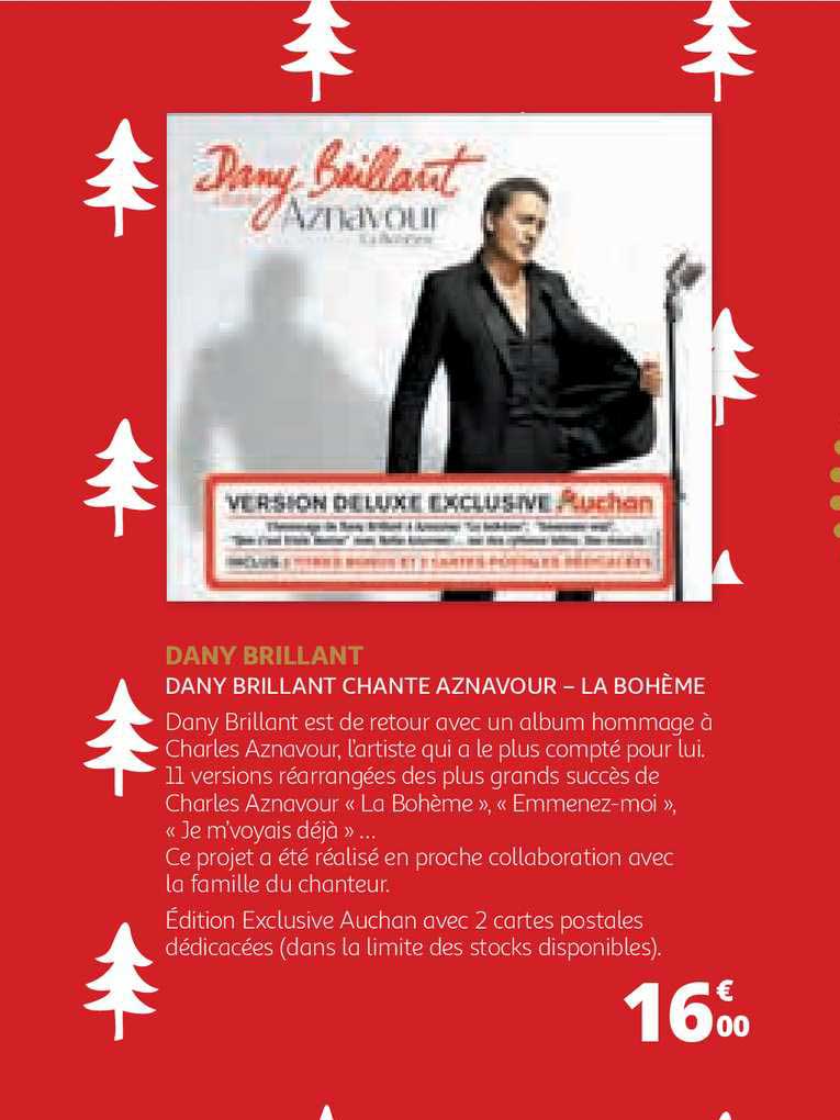 Dany Brillant : Dany Brillant Chante Aznavour - La Bohème