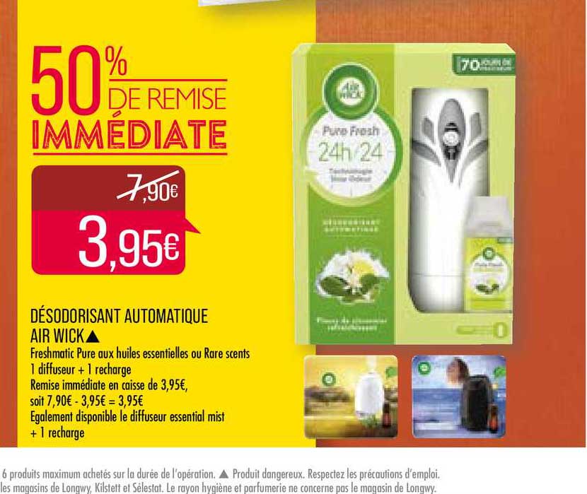 désodorisant automatique air wick 50% de remise immédiate