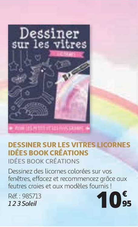 dessiner sur les vitres licornes idées book créations idées book créations