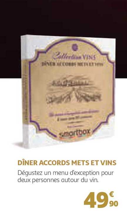 dîner accords mets et vins