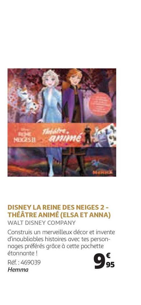 disney la reine des neiges 2 théâtre animé (elsa et anna)
