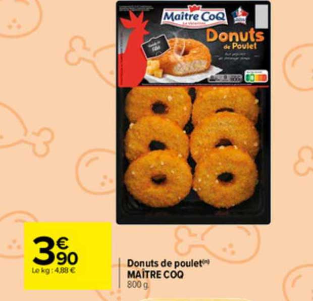 donuts de poulet maître coq