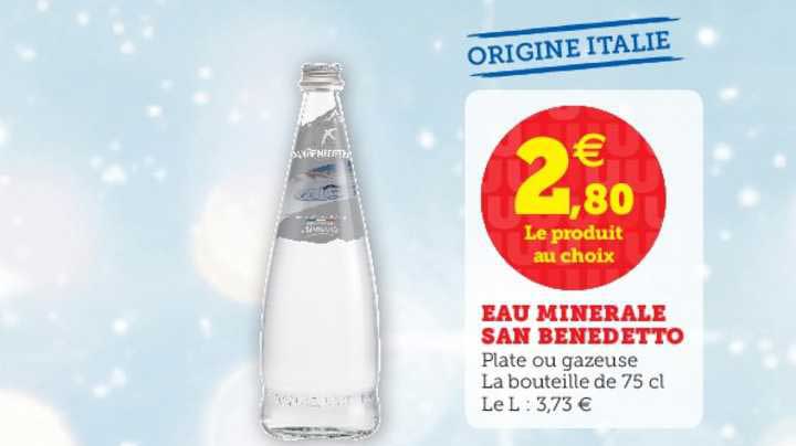 eau minérale san benedetto