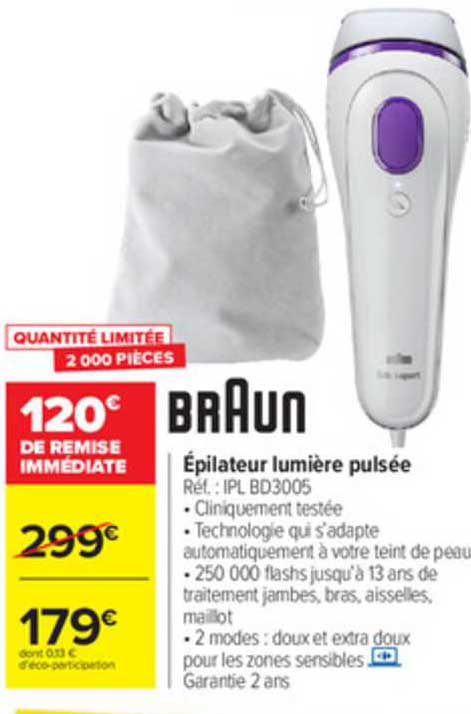 épilateur lumière pulsée