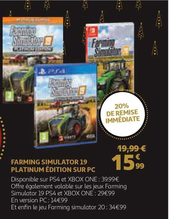 farming simulator 19 platinum édition sur pc