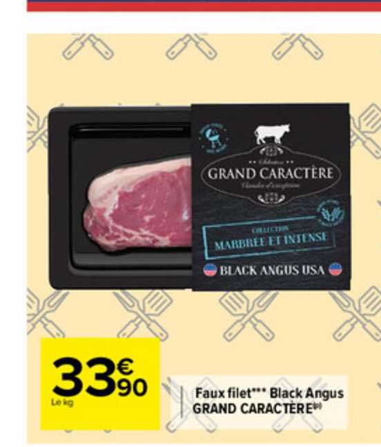 faux filet black angus grand caractère
