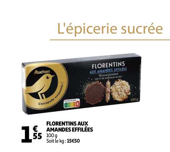 Florentins Aux Amandes Effilées