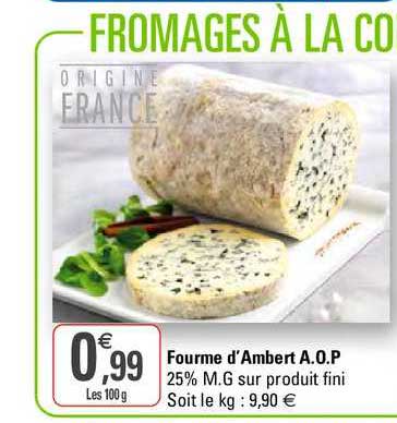 fourme d'ambert a.o.p.