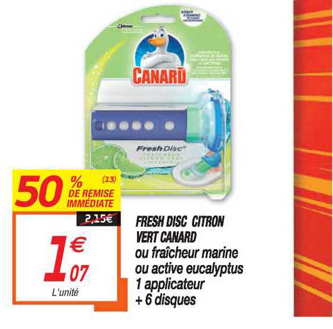 fresh disc citron vert canard 50% de remise immédiate