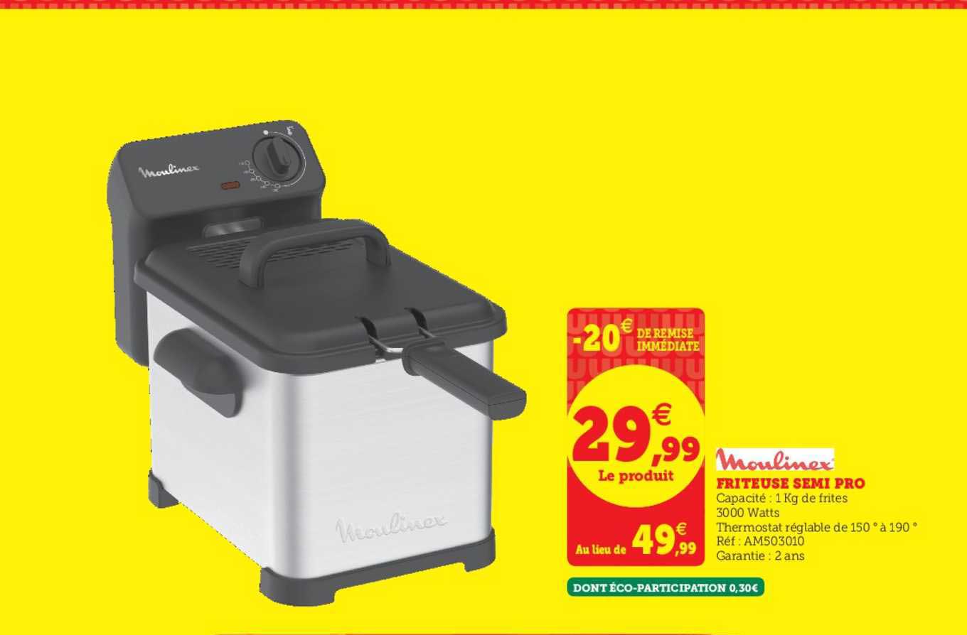 friteuse semi pro moulinex