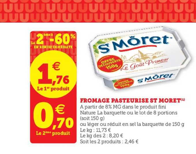 fromage pasteurisé st moret