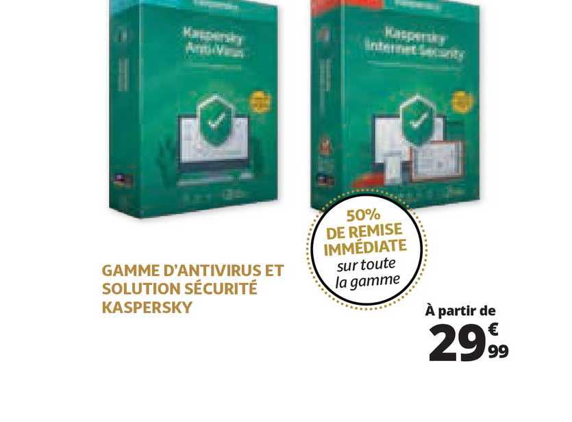 gamme d'antivirus et  solution sécurité kaspersky
