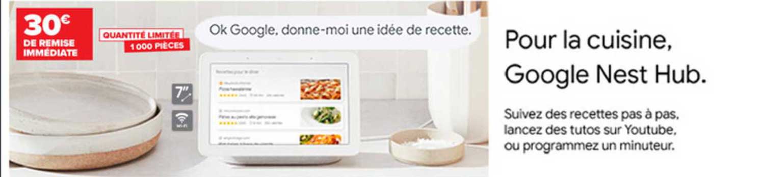 google nest hub pour la cuisine