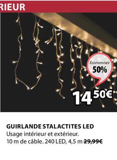 guirlandes stalactites led