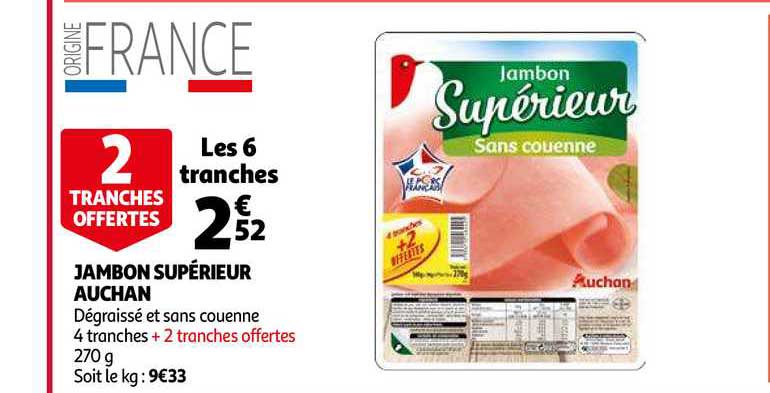 Jambon Supérieur Auchan