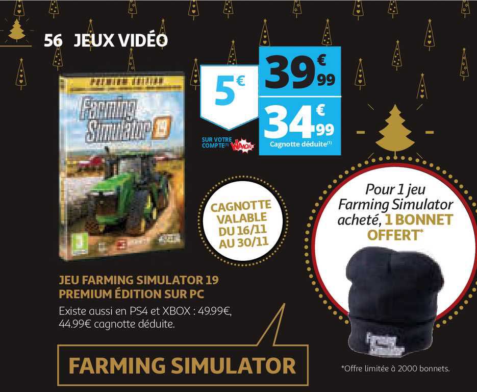 jeu farming simulator 19 premium édition sur pc