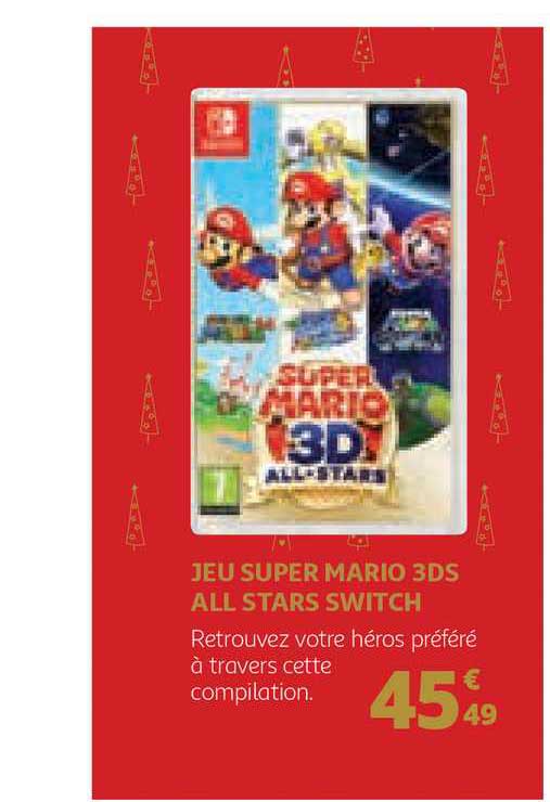 jeu super mario 3ds all stars switch
