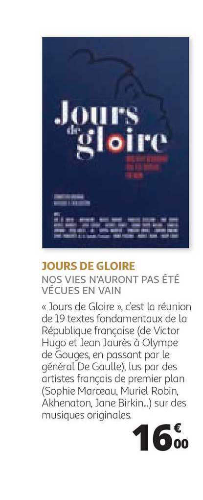 jours de gloire