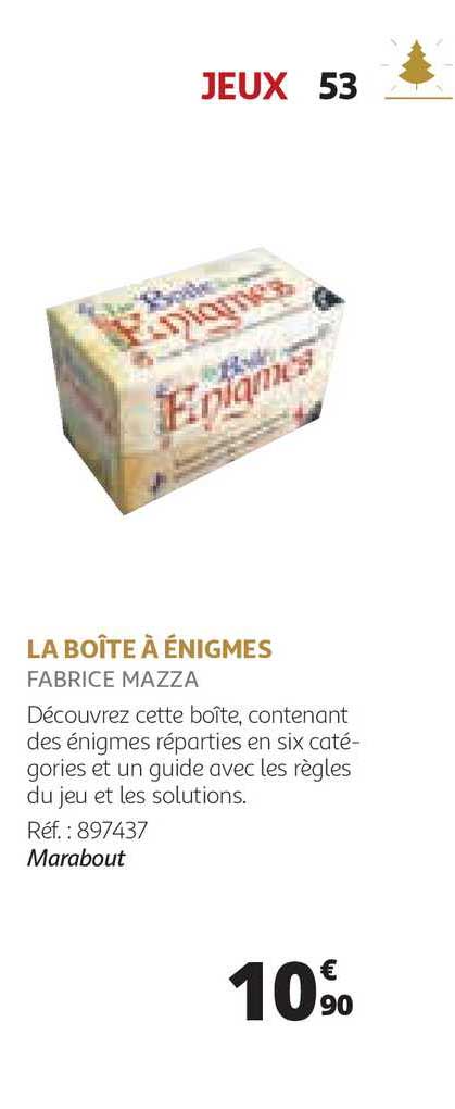 la boîte à énigmes fabrice mazza