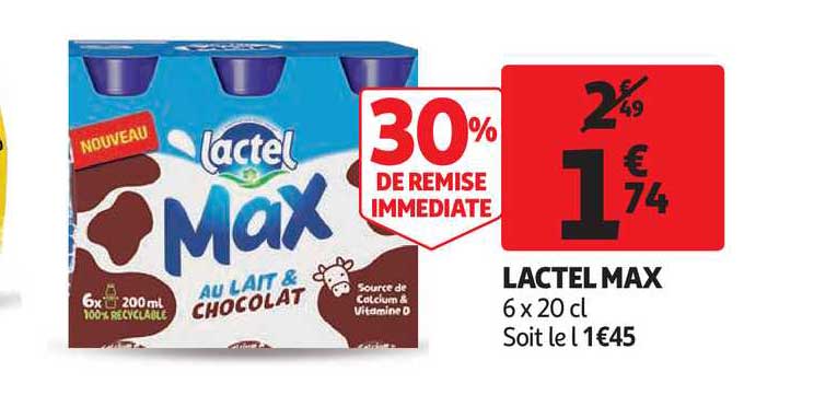 Lactel Max 30% De Remise Immédiate