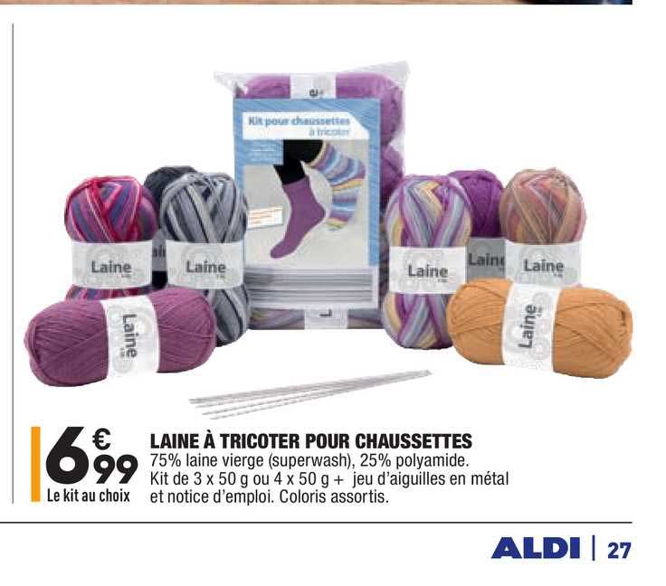 laine à tricoter pour chaussettes